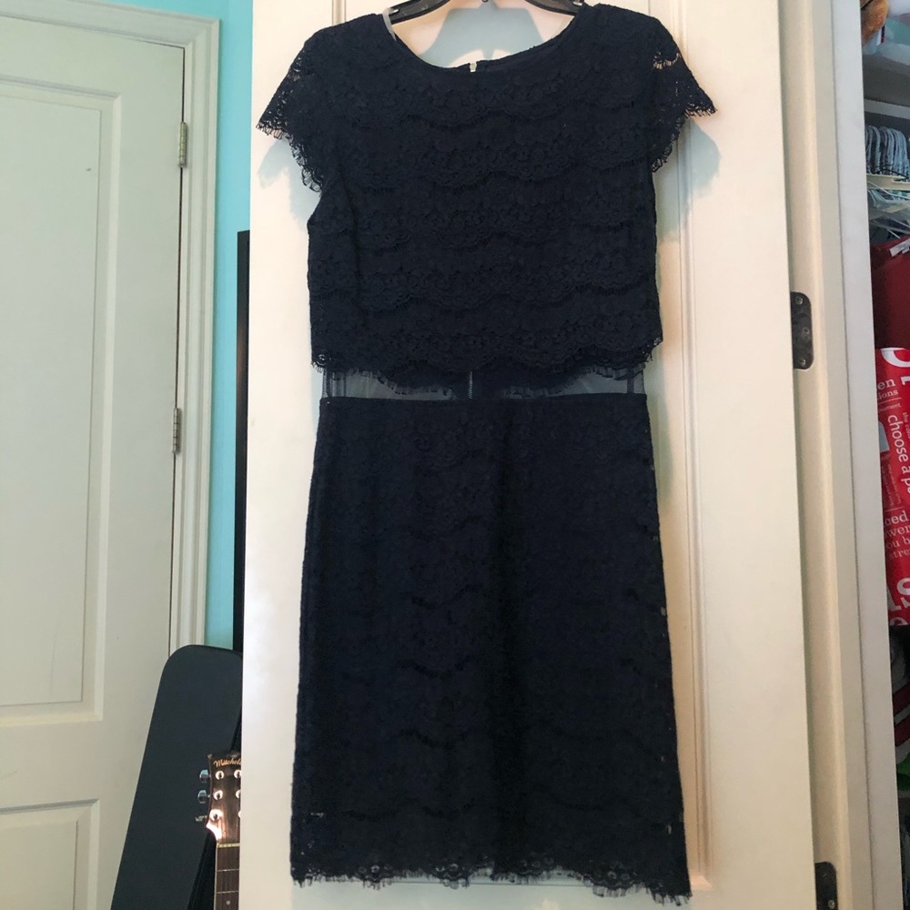 Navy Lace Dress